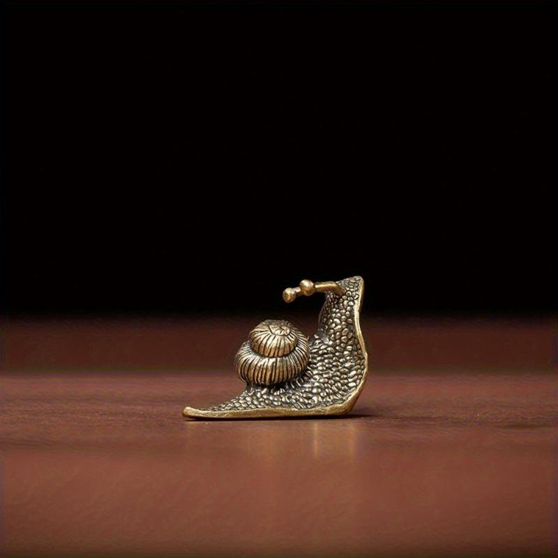 3Pcs/set Copper Snail Ornaments Brass Simulation Animal Figurines Tea Pet Miniatures Home Decoration