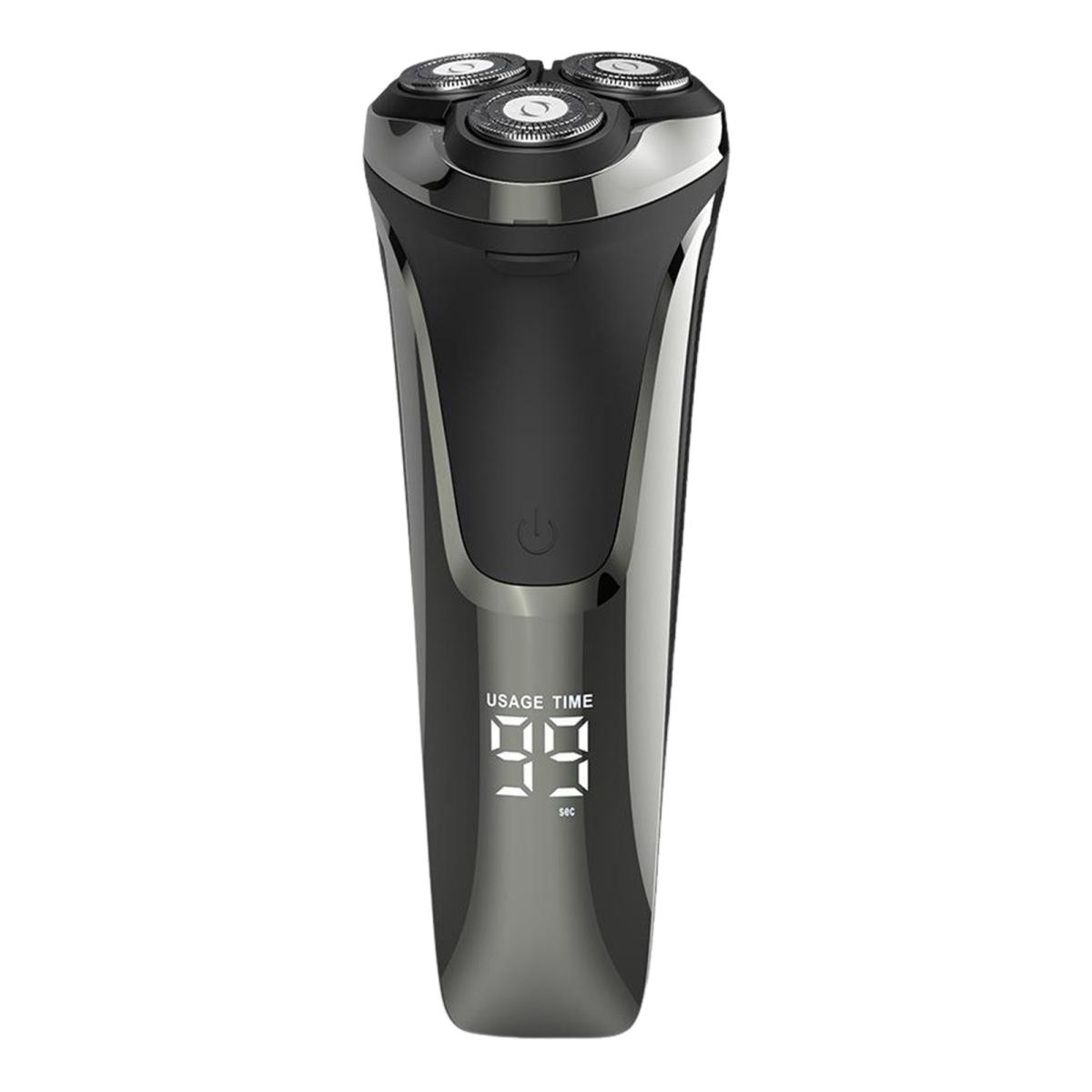 

Электробритва со светодиодным дисплеем, USB-зарядка, IPX6, водонепроницаемая, для влажного и сухого бритья, портативная, для путешествий, бритва для мужчин, триммер для бороды, инструмент для удаления волос