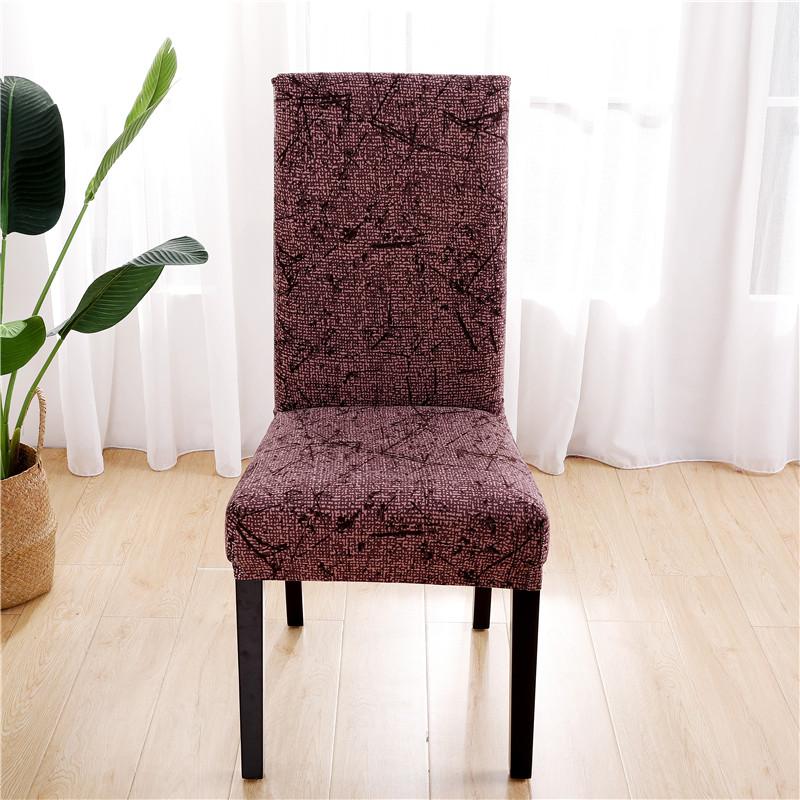 Spandex Printing Chair Cover Modern Removable Anti-Dirty Kitchen Seat Case Stretch Chair Slipcovers For Banquet Dining  Room
