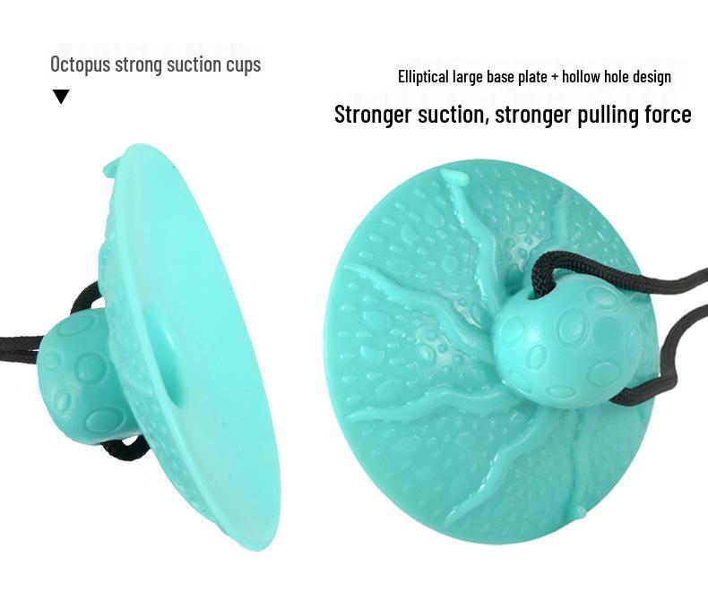 Dog Suction Cup Chew Toy: Sounding Pull Ball & Food Dispensing for Puppies
