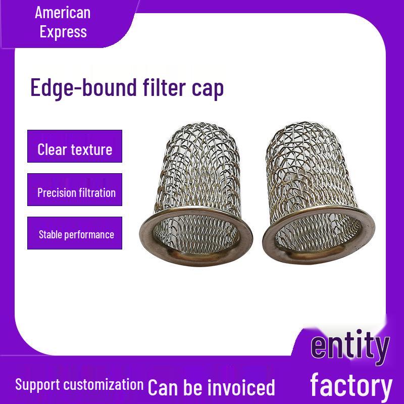 Stainless Steel Anti-Clog Drain Filter Cap with Seamless Edging