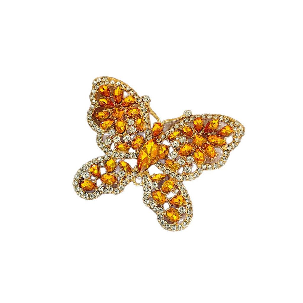 Elegant Crystal Butterfly Brooch Pin for A Fashionable Suit Jacket - Butterfly Brooch for The Chest.