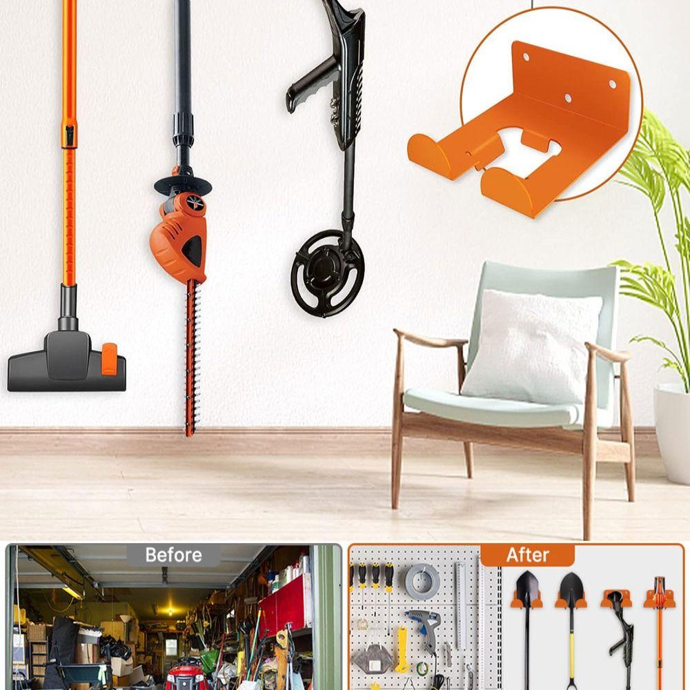 1Pcs Heavy-Duty Weed Whackers Holder Rust-Resistant Storage Holder  for Garage Organizer