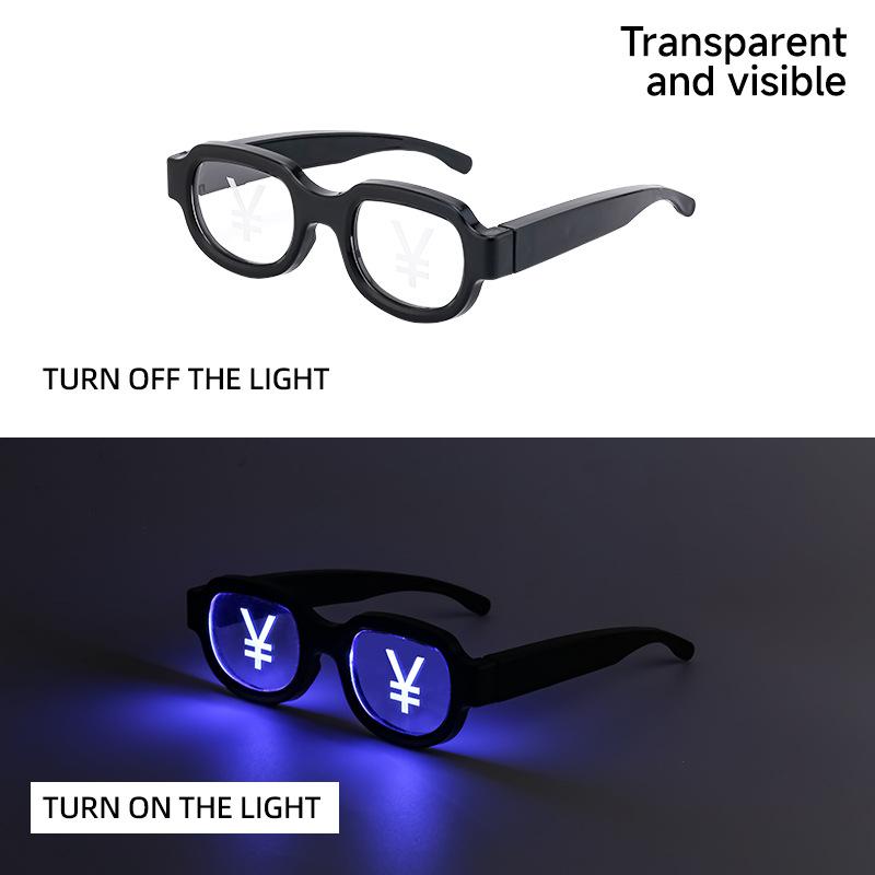 Ochelari de soare LED luminoși pentru ochi roșii, ochelari luminoși, personalitate, spectacol de dans amuzant, recuzită Flash