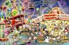 Epoch 1000-Piece Jigsaw Puzzle PEANUTS Snoopy Amusement Park 50×75cm with Adhesive Spatula and Ticket