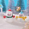 Christmas Snow Scene Christmas Snowman Cute Resin Handicraft Home Decoration Small Ornament