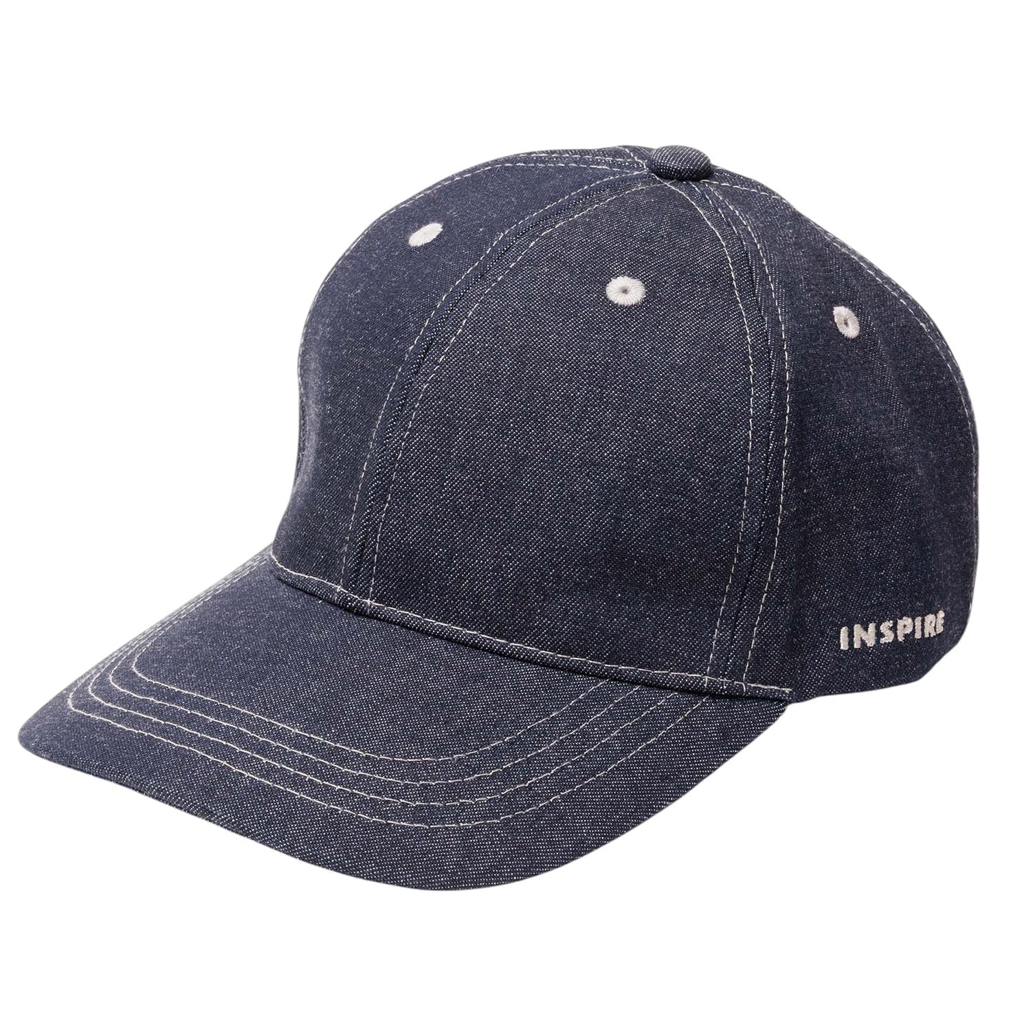 

INSPIRE Kaihara Denim Сделано в Японии с глубокой УФ-защитой Идеально для всего и Стильный деним Отличный подарок Мужская кепка, Деним, Защита, Осень, Зима, синий