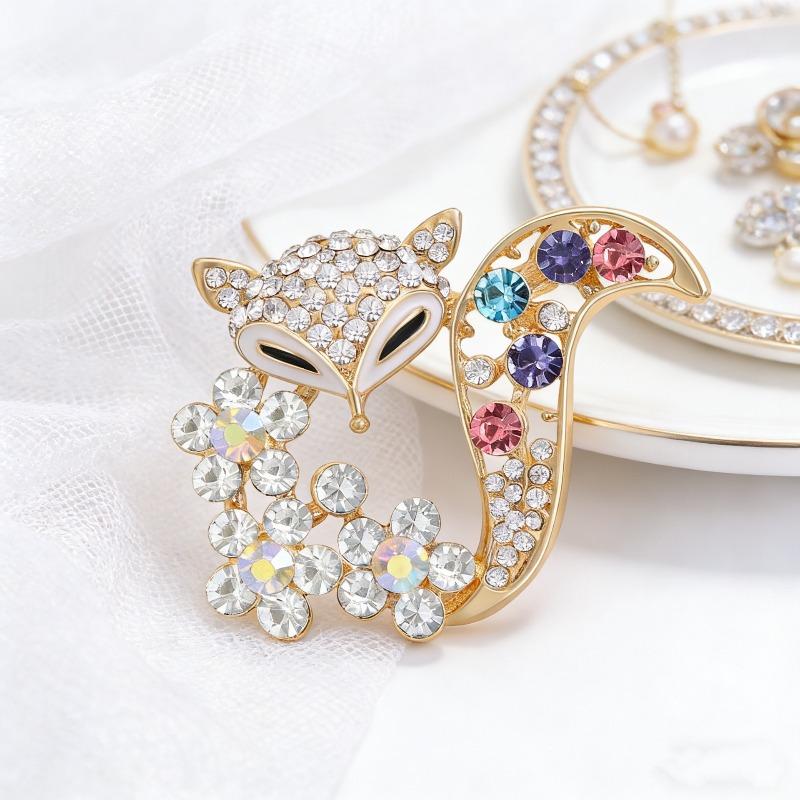 New Alloy Brooch High-end Niche Women's Peony High-end Pin Coat Suit High-end Versatile Brooch