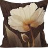 American Retro Linen Peach Leather Velvet Pillow Case Living Room Sofa Office Car Cushion