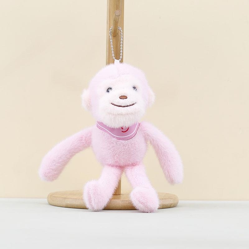 Plush Monkey Toy Keychain With Soft Pp Cotton Filling For Kids Gift Decor Bag