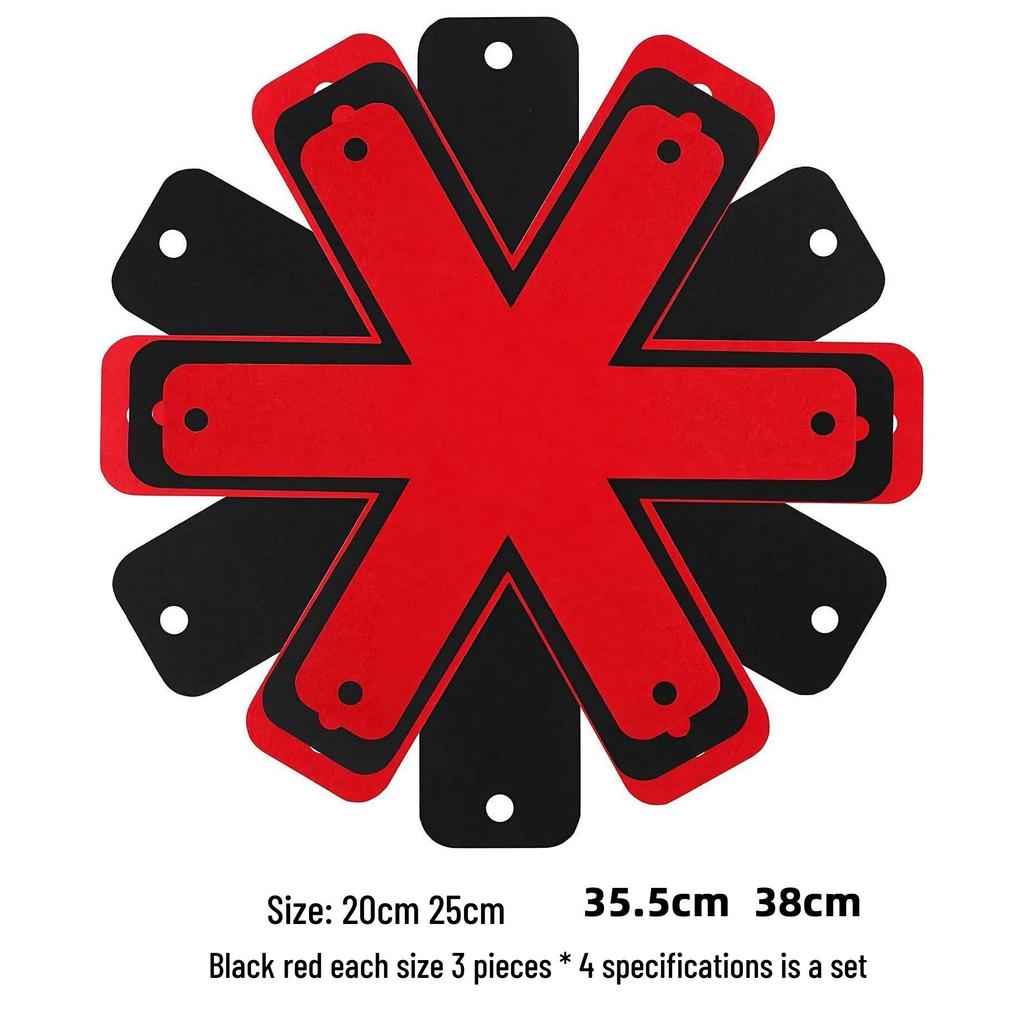 Flower-Shaped Felt Placemat & Pot Holder Set for Frying Pans and Bowls