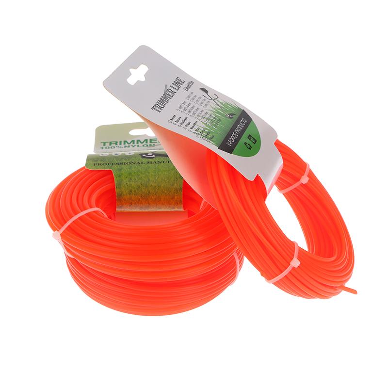 1Pc 15M*2.4Mm/2.7Mm/3Mm Mowing Nylon Grass Trimmer Rope Brush Cutter Line