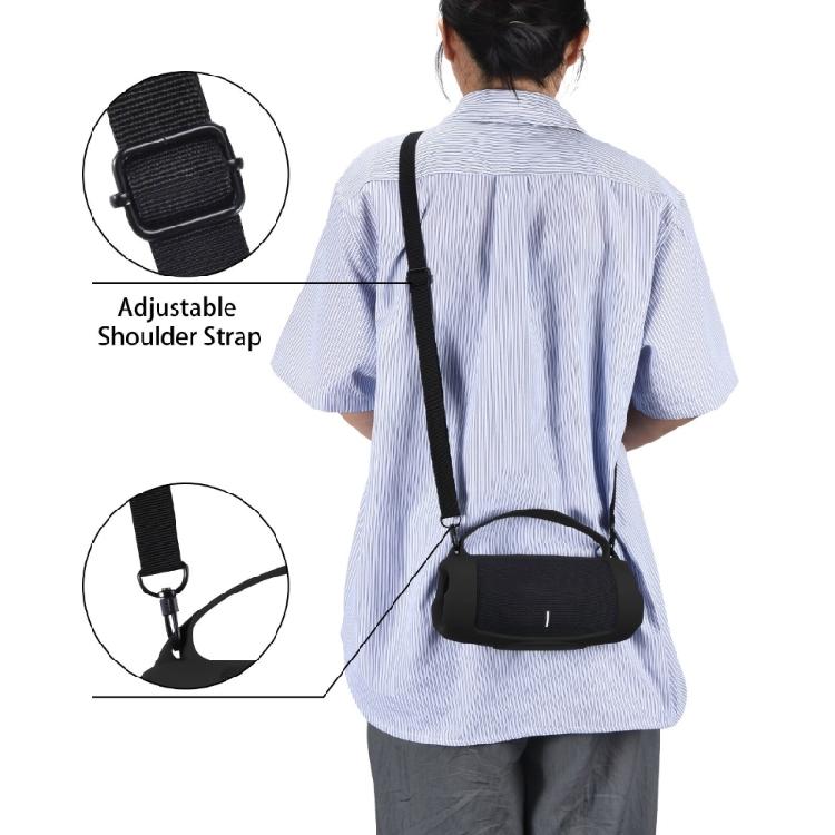 Waterproof Rubber Travel Carry Pouch with Strap Carabiner For Charge 5
