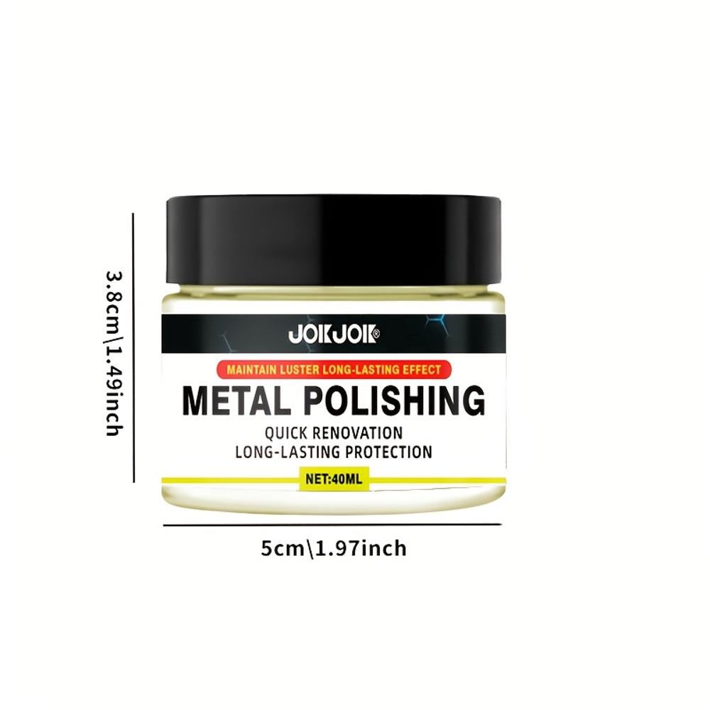 JOKJOK Metal Polishing Wax - Restores Shine & Smooths Surface, Long-Lasting Protection for Cars, Kitchenware, and More - Multi-P