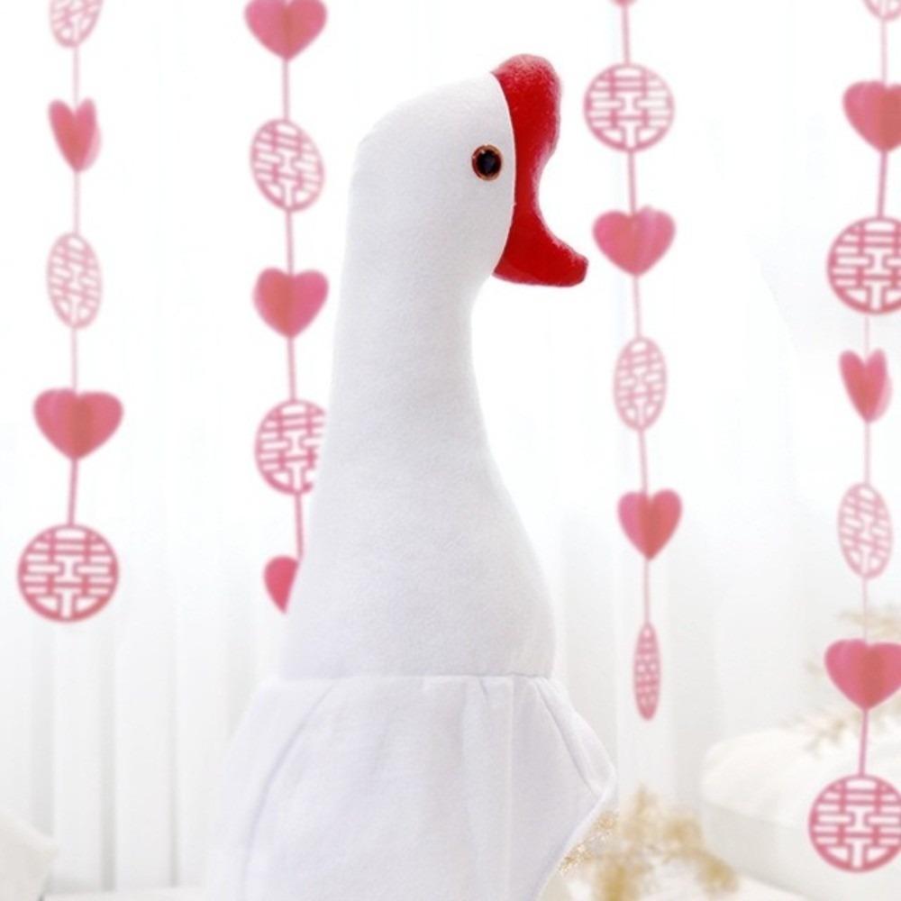 Nastavitelný design Kreslený klobouk husy Bílá/Růžová barva Cosplay kostýmový klobouk Cosplay událost