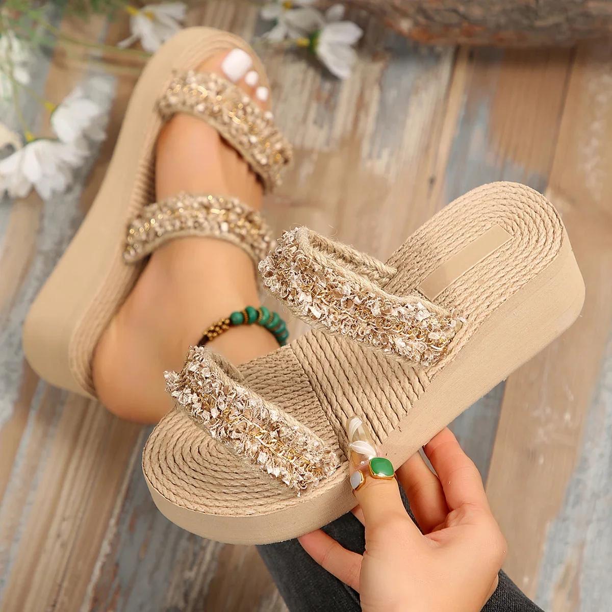 

Женская обувь, летние тапочки, женская модная пляжная обувь, женские дизайнерские шлепанцы, женские повседневные удобные туфли на плоской подошве, Zapatos De Mujer 41 хаки