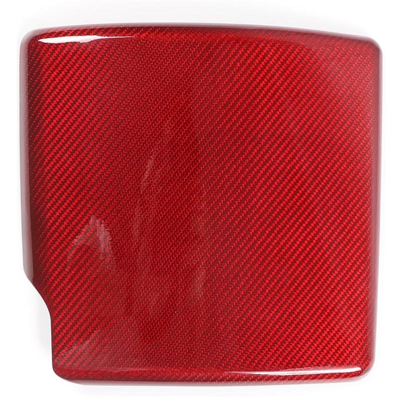 1 PCS Engine Air Filter Heat Shield Cover Trim Interior Accessories Red Carbon Fiber For Corvette C6 2005-2013