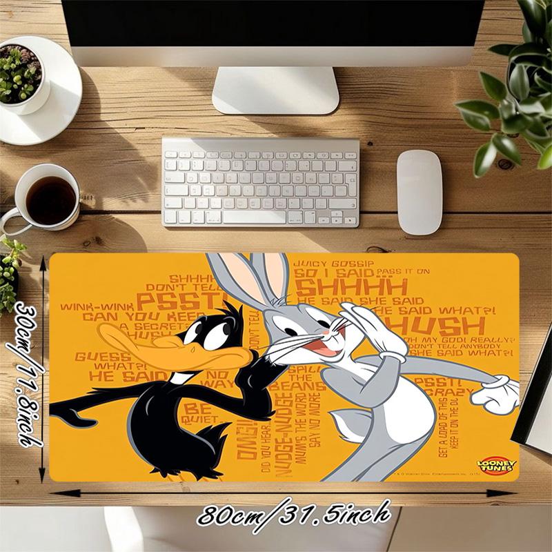 Looney Tunes Xl Gaming Mouse Pad Nonslip Rubber Base Stitched Edge Waterproof Desk Mat For Pc Laptop Gamer Office Computer Accessories C927424