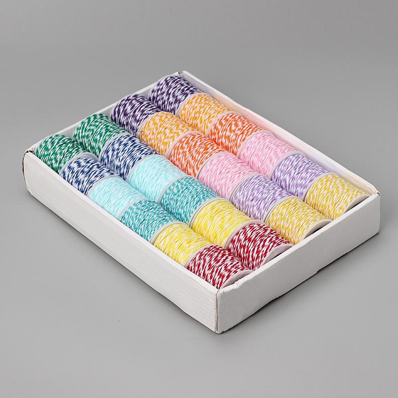 

Хлопковая нить Разноцветная Золотая хлопковая веревка DIY Ручная работа Плетение Декоративная оберточная Веревка для пельменей 1,5 мм Пучок Нить для пельменей розовый