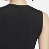 Nike Solid Logo Cropped Sleeveless T-Shirt Women tops Black 930494-010