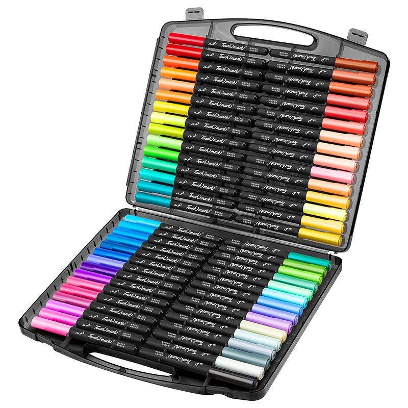 Touch mark 60-Color Direct Liquid Soft Tip Acrylic Marker Pen Set