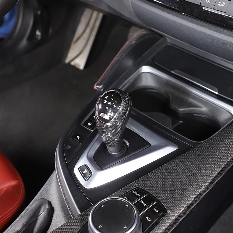 For BMW M3 F80 2014-2019 Real Carbon Fiber Car Gear Shift Shift Lever Decoration Gear Handle Cover Interior Accessories