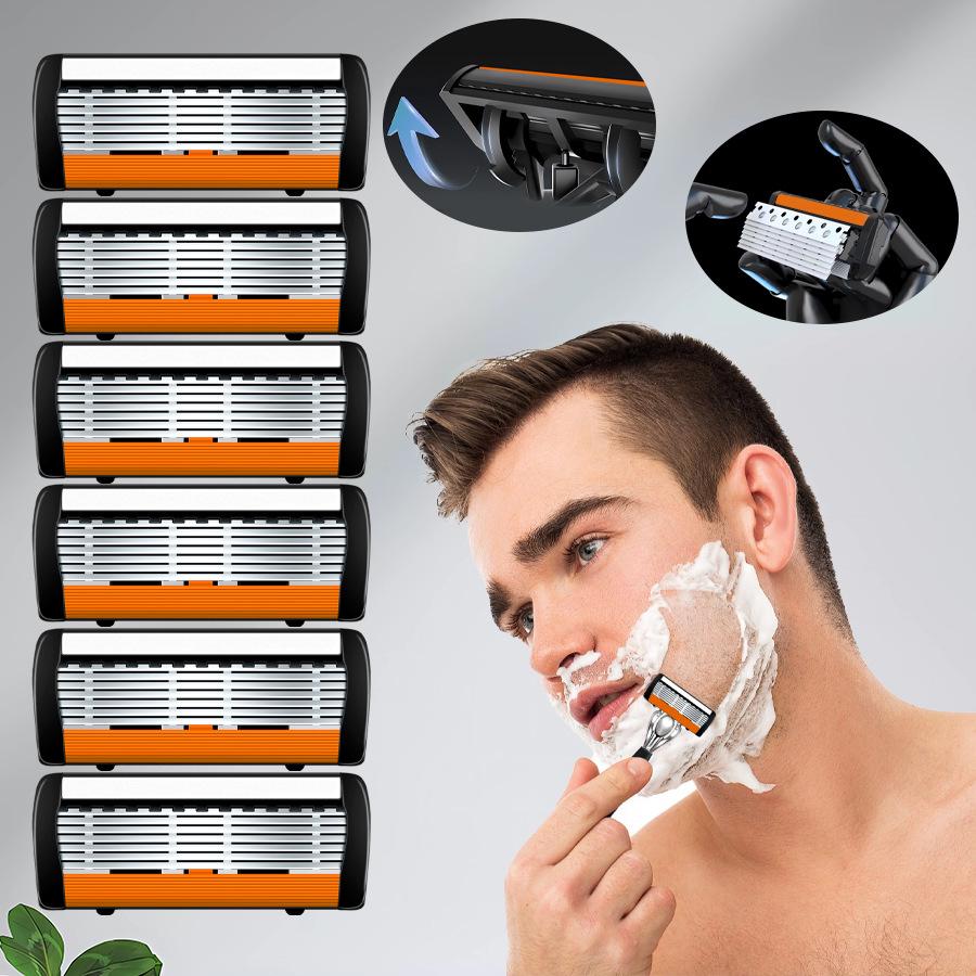 Seven-Layer Manual Razor with 7-Blade Head - Accessories Included