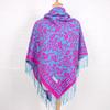 140*140cm Elegant Paisley Floral Pashmina Shawl and Wrap,Boho Rave Scarf for Festival, warm winter scarf traditional ornate fashion accessory