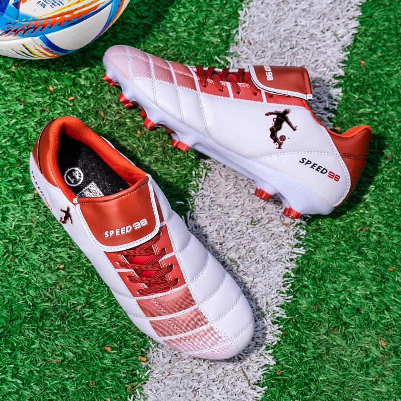 New Men Football Boots Grass Breathable Match Outdoor Sport Soccer Shoes Cleats Long Spikes Comfortable Training Boys Non Slip