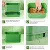 1/2/3x Seed Sprouter Tray with Cover Sprout Dish Growing Pot Seed Germination Tray Soilless Cultivation Germination Nursery Tray