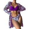2026 New Arrival Women's Three Piece Bikini, Fashion Mesh Cover Up Split Swimsuit Beachwear