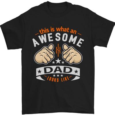 This Is What an Awesome Dad Fathers Day Mens T-Shirt 100% Cotton
