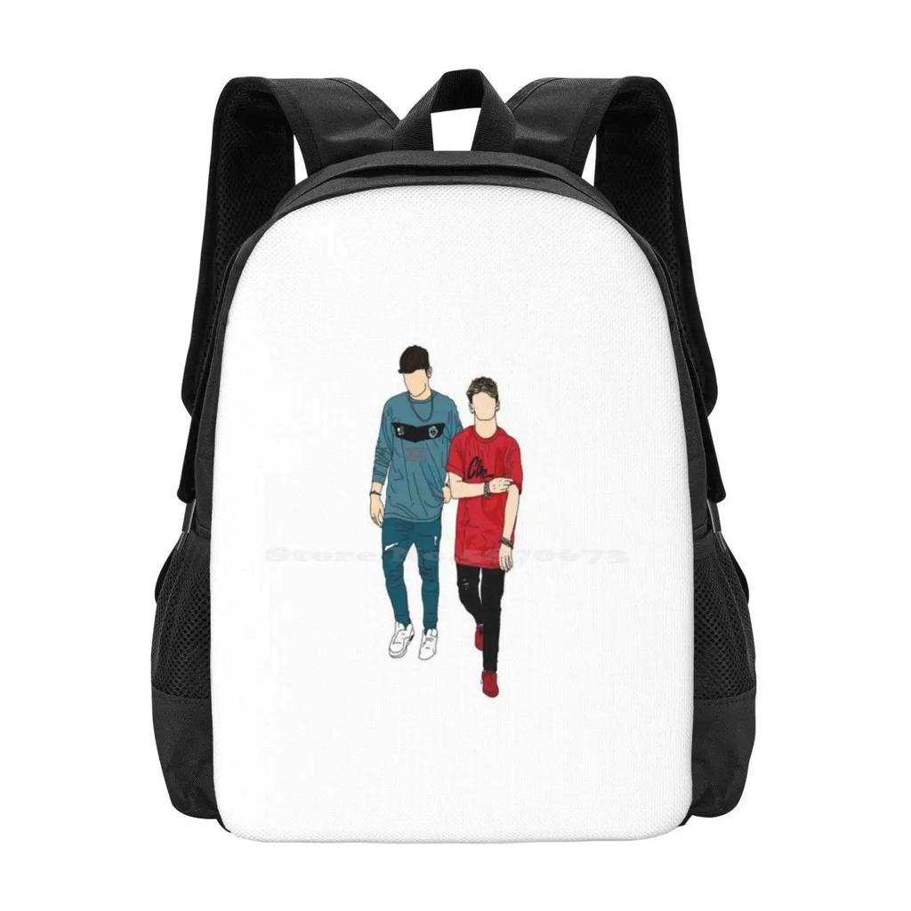 Rye Beaumont & Andy Fowler-Randy Bag Backpack For Men Women Girls Teenage Rye Beaumont Andy Fowler Mikey Cobban Brooklyn Wyatt