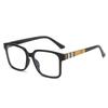 No Degree Anti Blue Light Glasses Wholesale Retro Rectangular Protective Glasses Flexible Eyeglass Legs with Minimalist Design