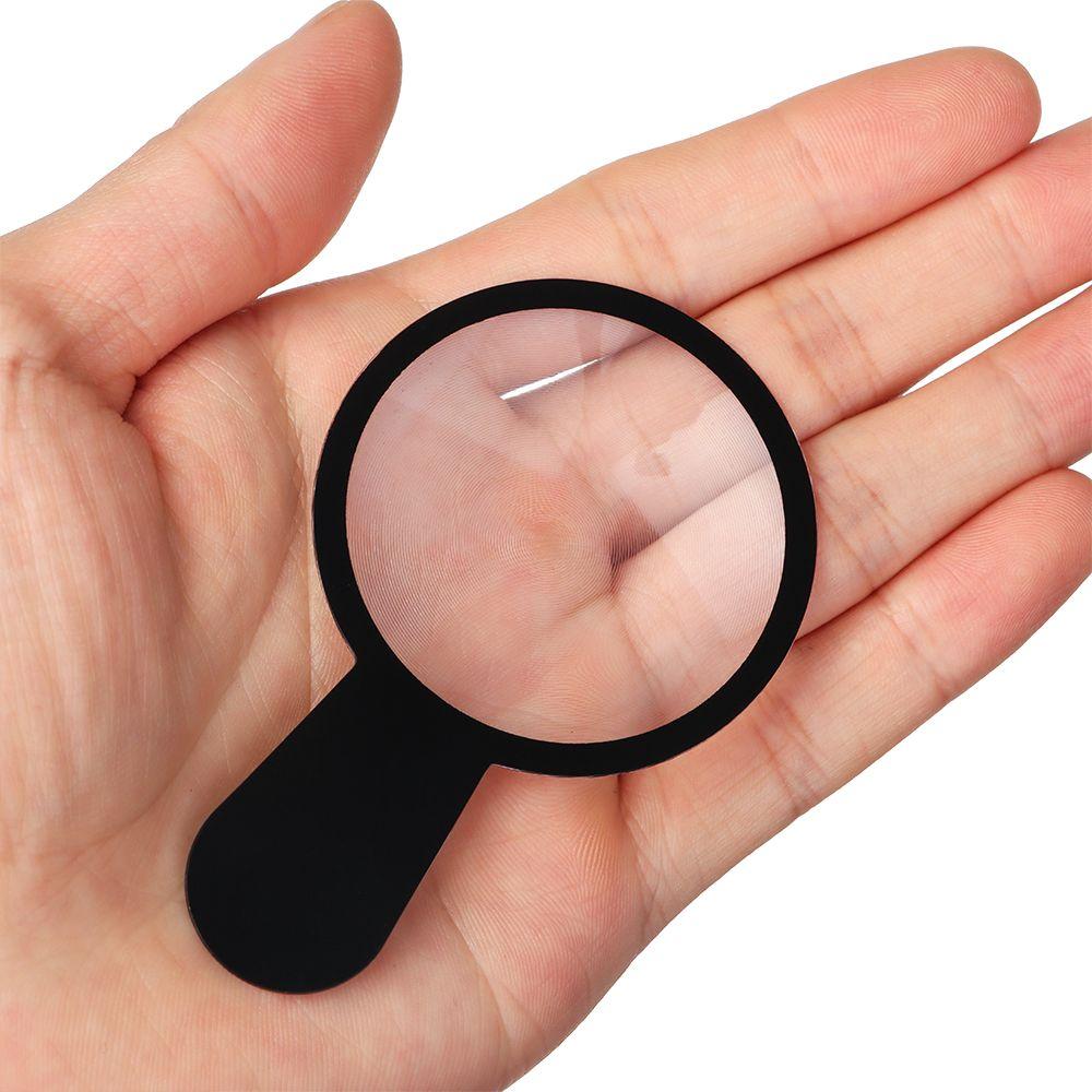 Plastmasas 45mm Izglītojošs Instruments Rokas Lupa Lasāmviela Lēca Juvelierizstrādājumu Lupa 3x Palielināšana