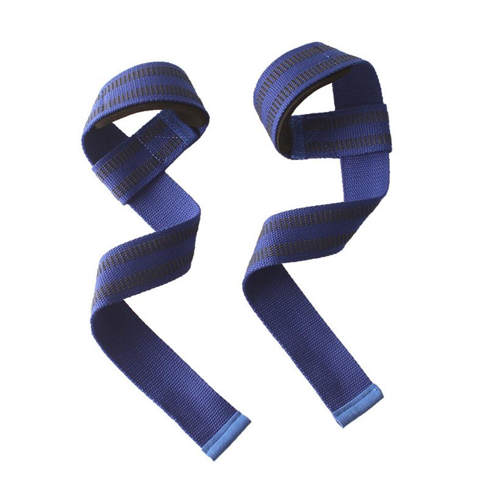 Anti-Slip Cotton Padded Lifting Straps for Deadlift Grip Strength Support Professional Bodybuilding Weightlifting Straps синий