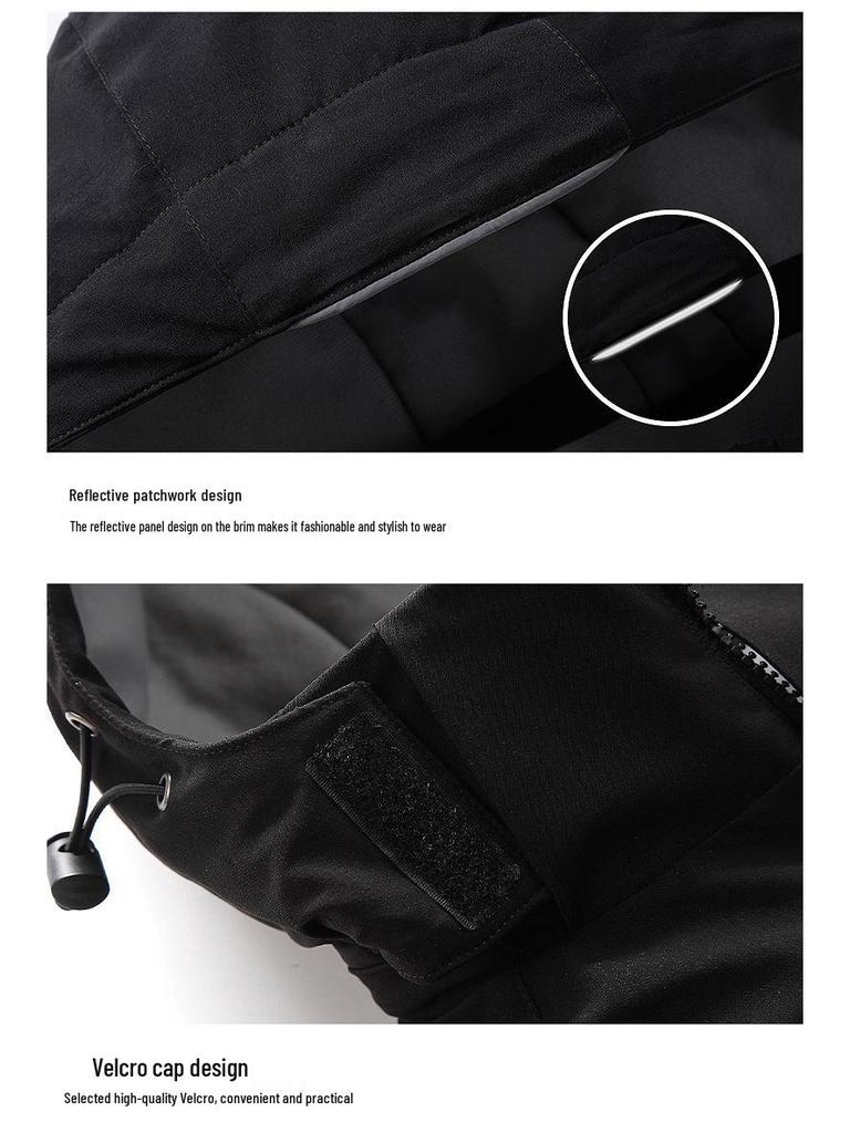 Smart Heated Hooded Ski Jacket - Warm, Thick Cotton for Winter Sports