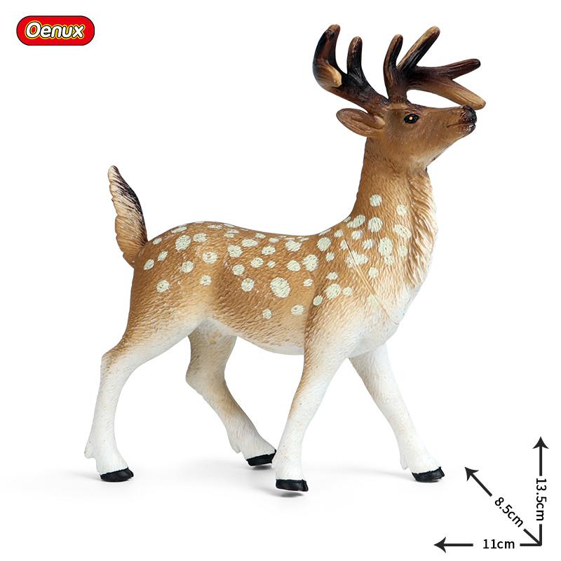 

Oenux Зоопарк Мир Диких Животных Лев Олень Тигр Слон Модель Фигурки Ферма Коза Лошадь Корова ПВХ Развивающая Милая Игрушка Для Детей