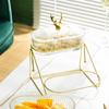 Elegant Multi-Layer Fruit and Snack Tray for Living Room