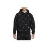 Nike Bluza z kapturem z nadrukiem na całej powierzchni Club Fleece Męska Czarna FB7435-010