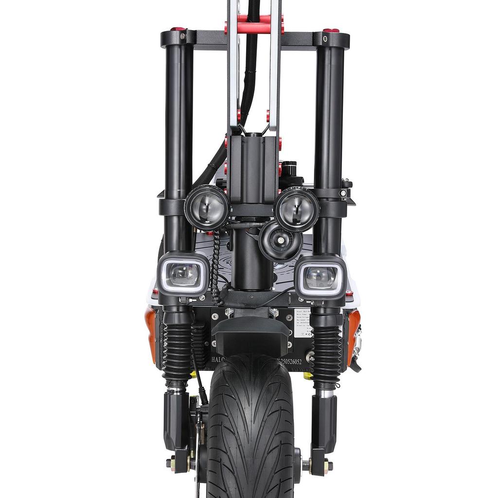 HALO KNIGHT T107MAX All-Terrain Electric Scooter 4000W Dual Motor 72V50Ah Battery 13 Inch Vacuum Tire Outdoor Riding Off-Road E-Scooter