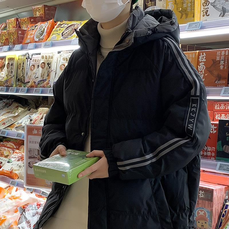 Big Yards of Cotton Clothing Men's Winter Fashion New Down Cotton Jacket Loose Thickened Cotton Clothes Bread Clothing Coat Men