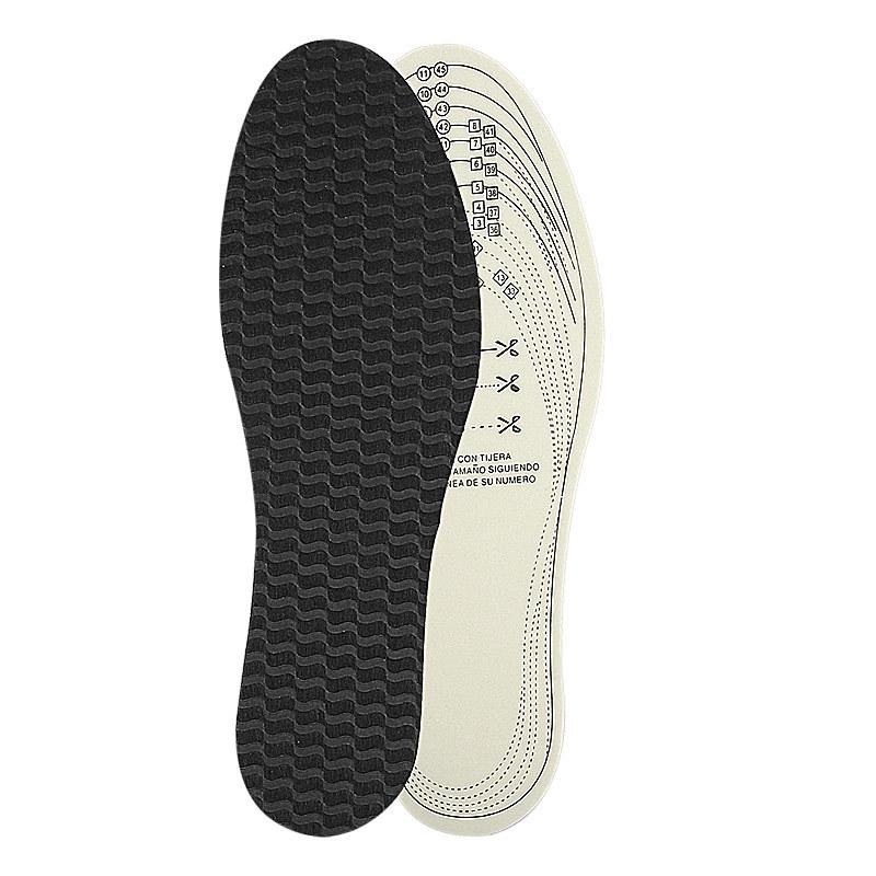 Casual Insoles Men's and Women's Four Seasons Can Be Cut Sports Sweat-absorbing 3MM Thick Embossed Non-woven Latex Insoles