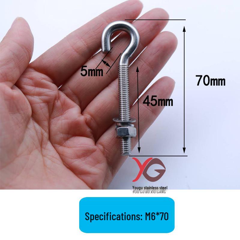 

Нержавіюча сталь M8 Підйомна вушко-гак Гвинт Болт