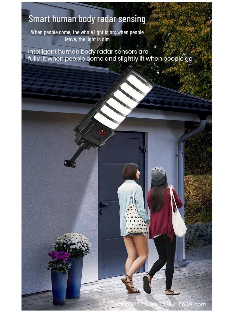 Super Jasna Wodoodporna Solarna Lampa Uliczna z Czujnikiem Ruchu