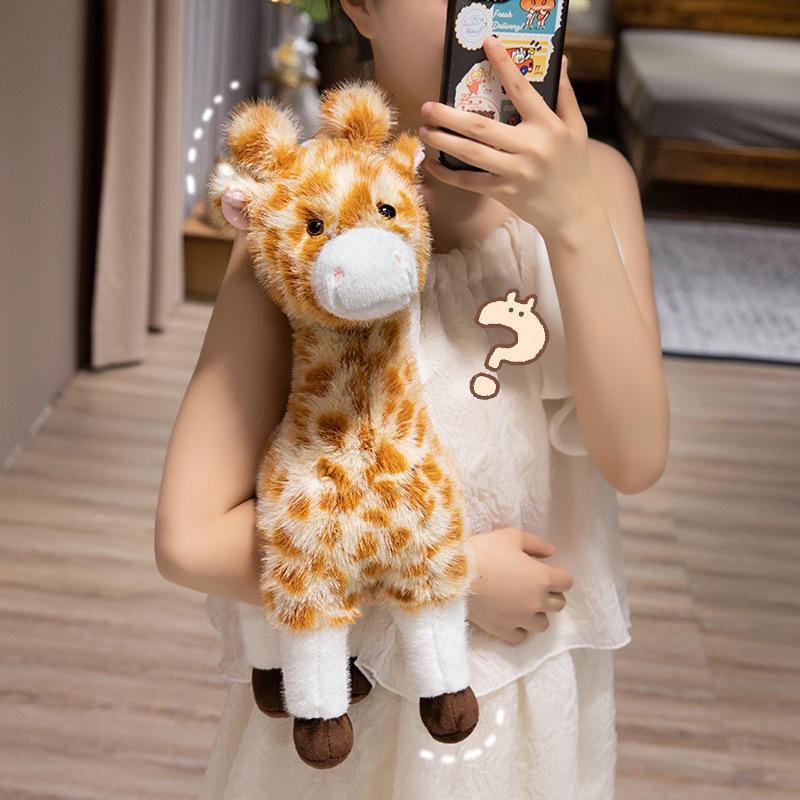Cute Simulation Giraffe Doll Plush Toy Deer Sika Deer Doll Children's Company Soothing Doll