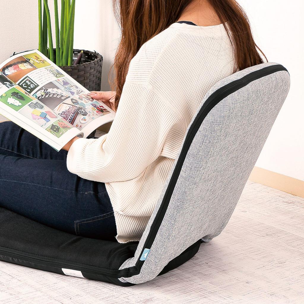 Takeda Corporation Compact Folding Chair GLY EA4-02GLY, 41 x 56 x 55mm, Gray