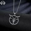 Xiweier Retro Bull Head Necklace - Unisex Copper Pendant