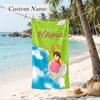 Heidi Custom Name Printed Beach Towel Personalized Soft Towel For Swimming Beach Travel