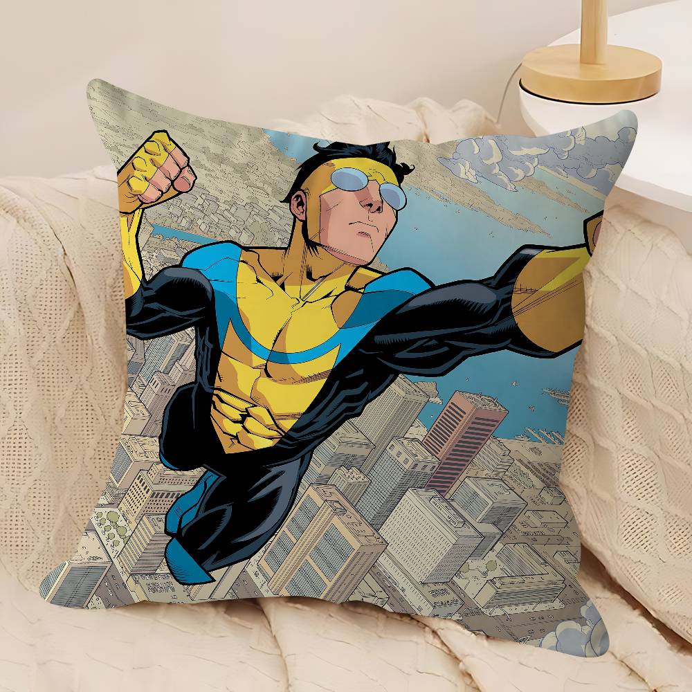 Tecknad I-Invincible Lönndesign Kuddfodral Glad Höstskörd Dekor Högtidsdekorati Kuddfodral